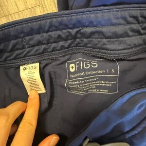 Figs Technical Collection Scrub Joggers in Dark Blue